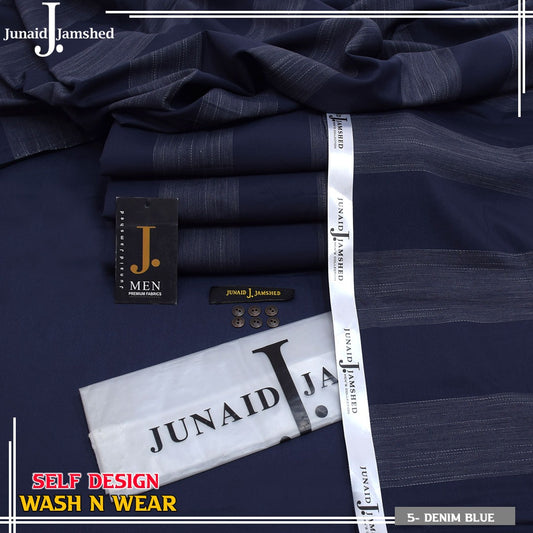 Self Design Wash & Wear Unstitched Fabric JW 113