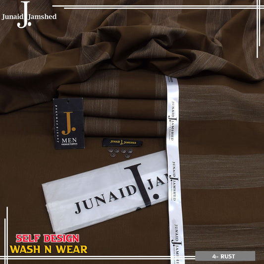 Self Design Wash & Wear Unstitched Fabric JW 108