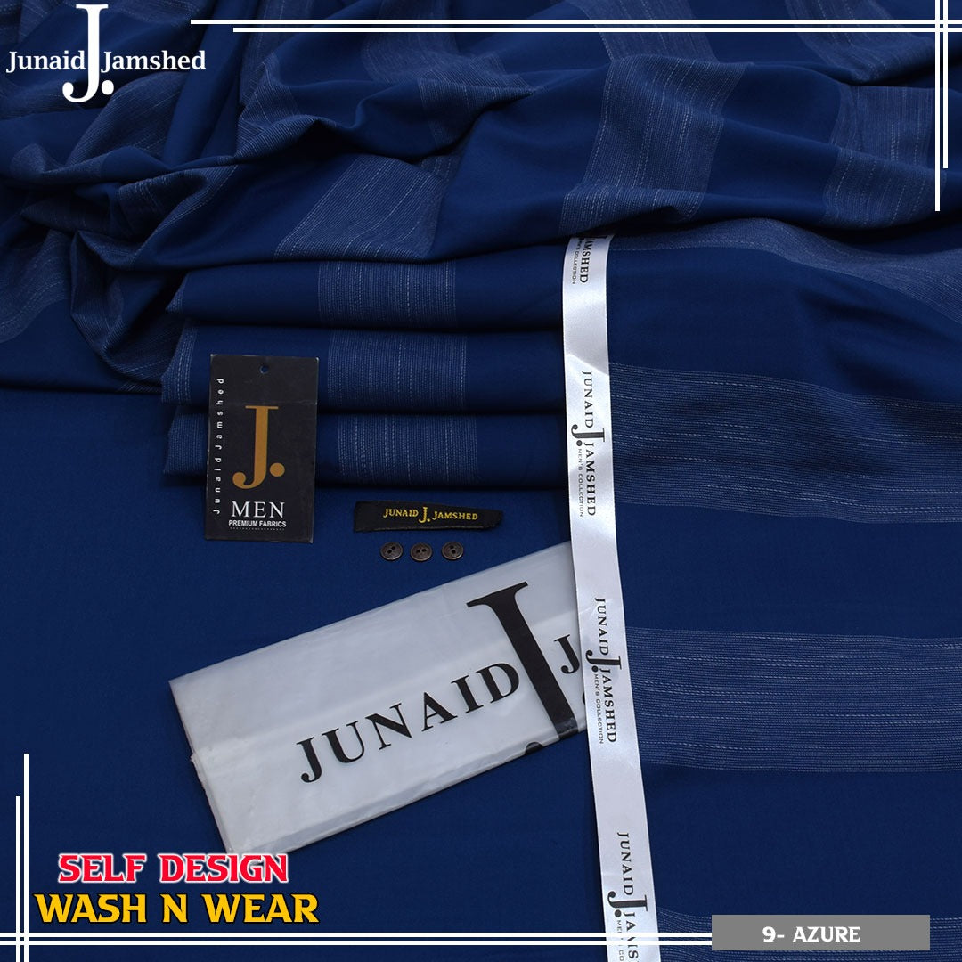 Self Design Wash & Wear Unstitched Fabric JW 114