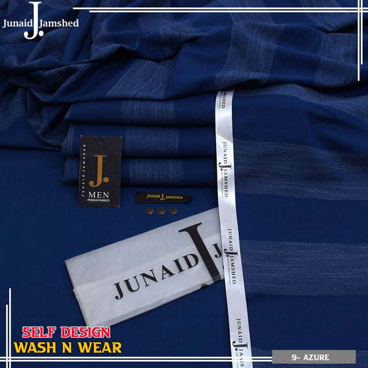 Self Design Wash & Wear Unstitched Fabric JW 114