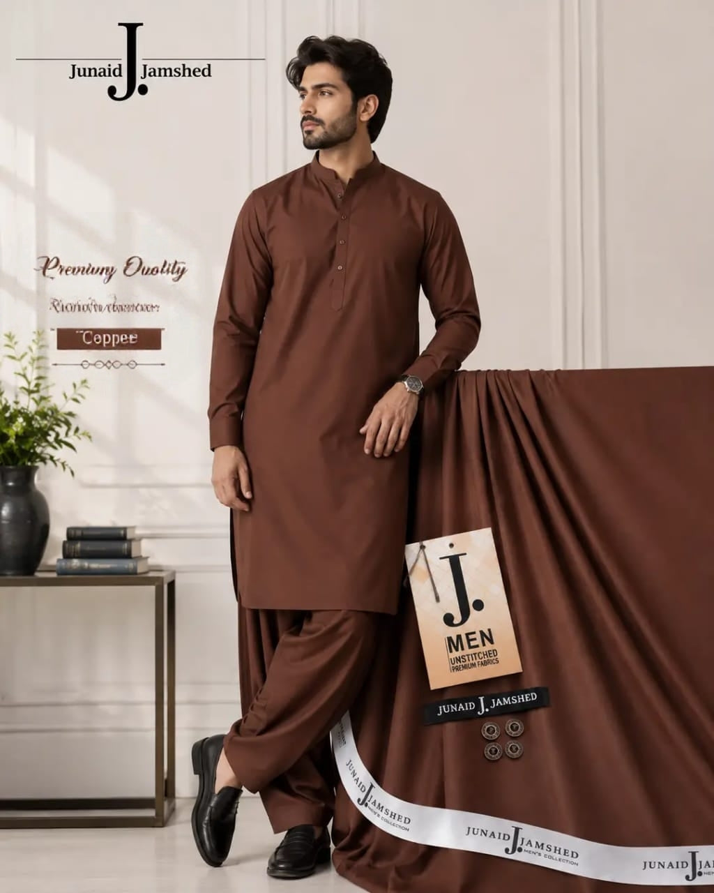 Wash & Wear Unstitched Fabric JW 172